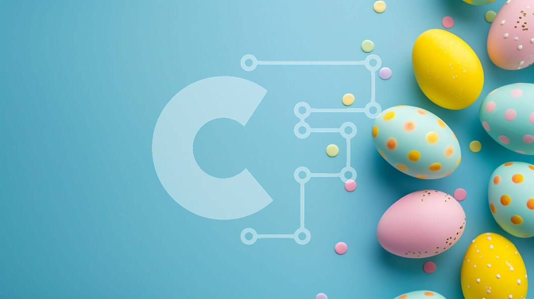 Intra Συλλεκτικό Ξύλινο Παζλ Plywood  4mm - Πολύχρωμα Πασχαλινά αυγά σε φόντο μπλε πουά Σε Ξύλινο Κουτί - Διαστάσεις: 10x10 cm – 25 κομμάτια