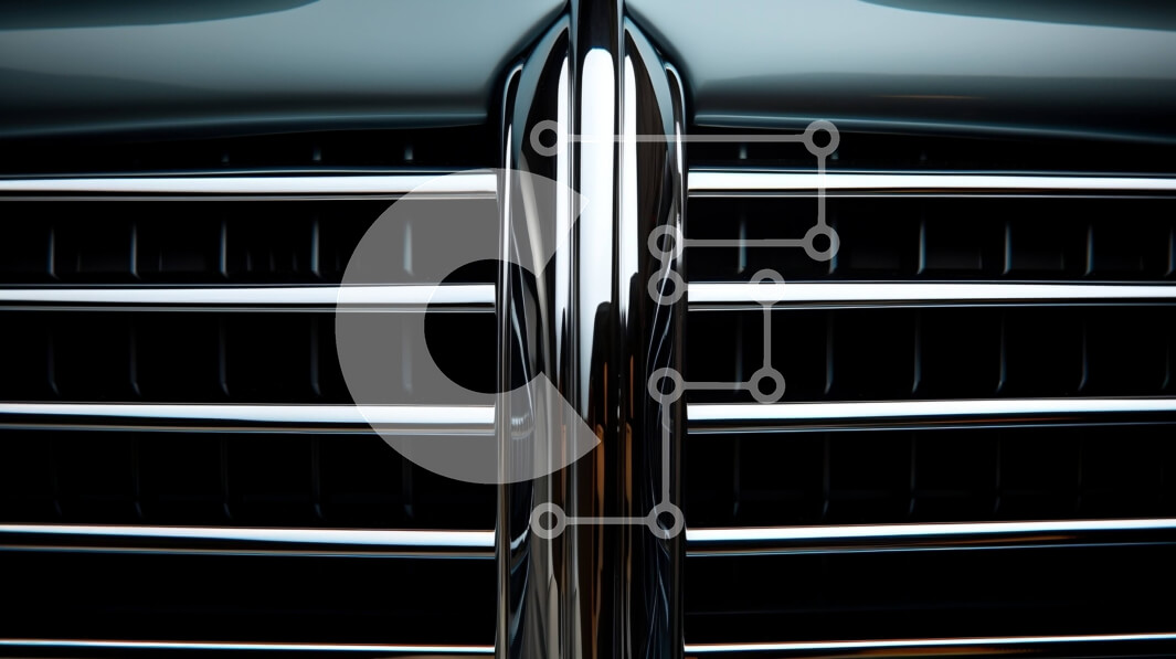 Intra Συλλεκτικό Ξύλινο Παζλ Plywood  4mm - Εκπληκτική κοντινή πλάνο της μάσκας αυτοκινήτου Mercedes-Benz Σε Ξύλινο Κουτί - Διαστάσεις Puzzle: 10x10 cm – 25 κομμάτια