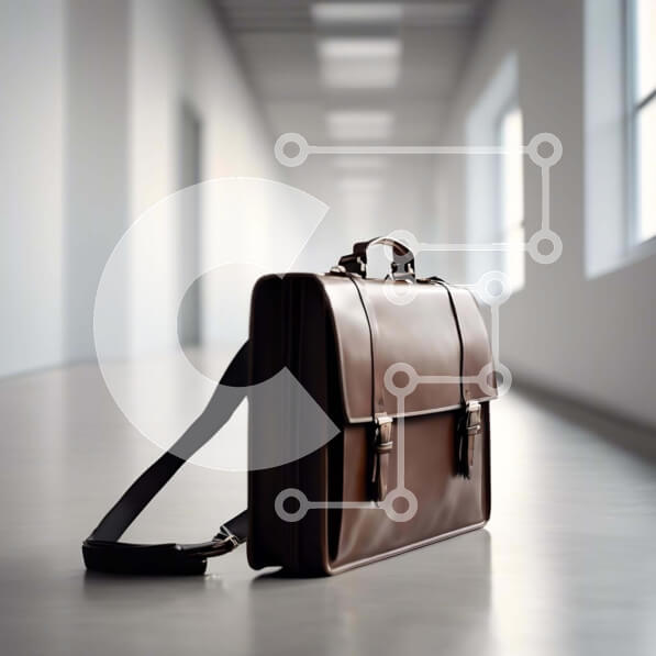 Intra Συλλεκτικό Ξύλινο Παζλ Plywood  4mm - Καφέ χαρτοφύλακας στον κενό διάδρομο Σε Ξύλινο Κουτί - Διαστάσεις Puzzle: 10x10 cm – 25 κομμάτια