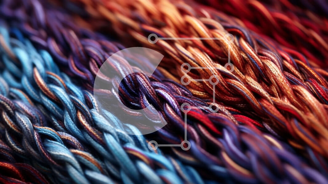 Intra Συλλεκτικό Ξύλινο Παζλ Plywood  4mm - Ζωντανή και ανάγλυφη κινηματογράφηση σε πρώτο πλάνο από πολύχρωμα νήματα Σε Ξύλινο Κουτί - Διαστάσεις Puzzle: 10x10 cm – 25 κομμάτια