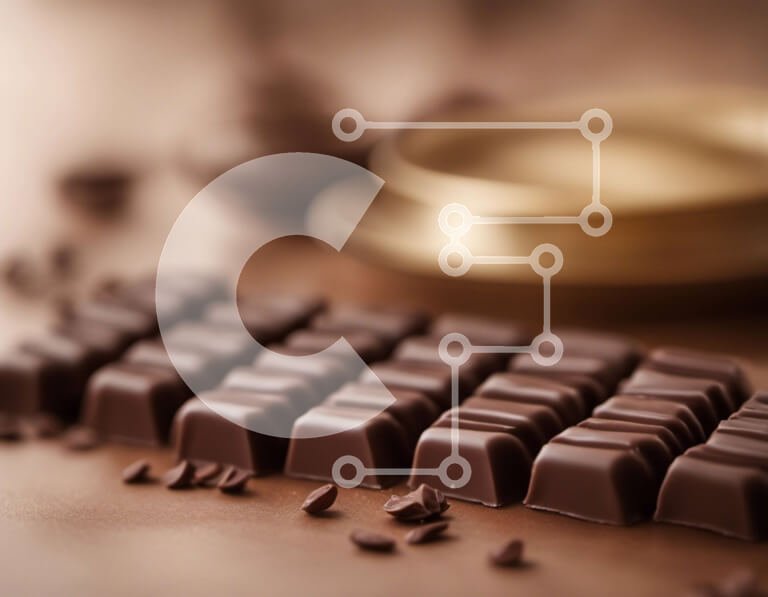 Σετ των 2 Intra Συλλεκτικό Ξύλινο Παζλ Plywood  4mm - Ποικιλία σοκολάτας στο τραπέζι Σε Ξύλινο Κουτί - Διαστάσεις: 10x10 cm – 25 κομμάτια