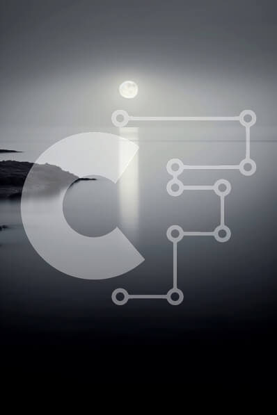 Σετ των 2 Intra Συλλεκτικό Ξύλινο Παζλ Plywood  4mm - Σκοτεινό και μυστηριώδες τοπίο με πανσέληνο να ανατέλλει πάνω από το νερό Σε Ξύλινο Κουτί - Διαστάσεις: 10x10 cm – 25 κομμάτια