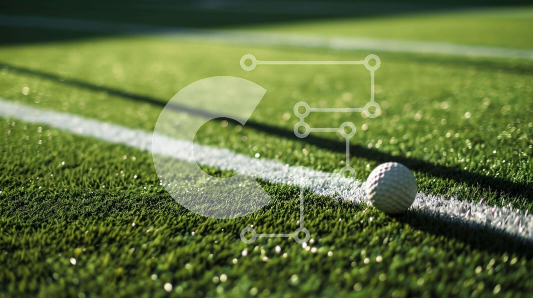 Intra Συλλεκτικό Ξύλινο Παζλ Plywood  4mm - Μπάλα ποδοσφαίρου στο χορτάρι κοντά στο White Lines Σε Ξύλινο Κουτί - Διαστάσεις Puzzle: 10x10 cm – 25 κομμάτια