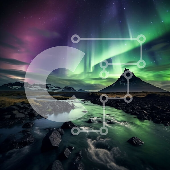 Intra Συλλεκτικό Ξύλινο Παζλ Plywood  4mm - Εκπληκτική εικόνα του Βόρειου Σέλας πάνω από τα χιονισμένα βουνά και τον ποταμό Σε Ξύλινο Κουτί - Διαστάσεις: 10x10 cm – 25 κομμάτια