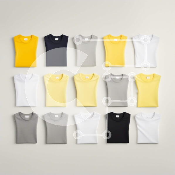 Σετ των 2 Intra Συλλεκτικό Ξύλινο Παζλ Plywood  4mm - Μοντέρνα οθόνη T-Shirt με ποικιλία σχεδίων και χρωμάτων Σε Ξύλινο Κουτί - Διαστάσεις: 10x10 cm – 25 κομμάτια