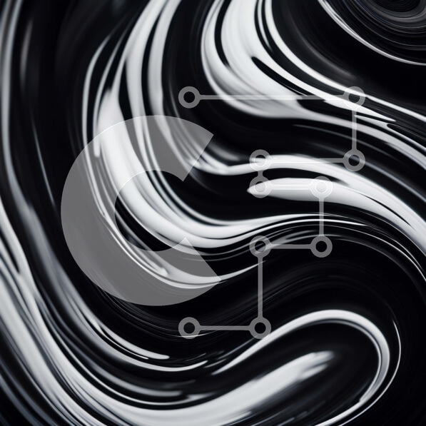 Intra Συλλεκτικό Ξύλινο Παζλ Plywood  4mm - Δυναμικό και αφηρημένο ασπρόμαυρο μοτίβο από μάρμαρο Σε Ξύλινο Κουτί - Διαστάσεις Puzzle: 10x10 cm – 25 κομμάτια