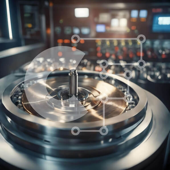 Intra Συλλεκτικό Ξύλινο Παζλ Plywood  4mm - Περιστρεφόμενος μεταλλικός δίσκος για παραγωγή ήχου ή βίντεο Σε Ξύλινο Κουτί - Διαστάσεις Puzzle: 10x10 cm – 25 κομμάτια