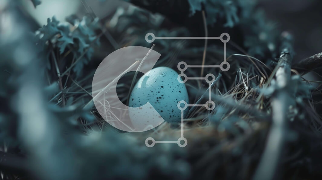 Intra Συλλεκτικό Ξύλινο Παζλ Plywood  4mm - Blue Bird's Egg in Nest Σε Ξύλινο Κουτί - Διαστάσεις: 10x10 cm – 25 κομμάτια