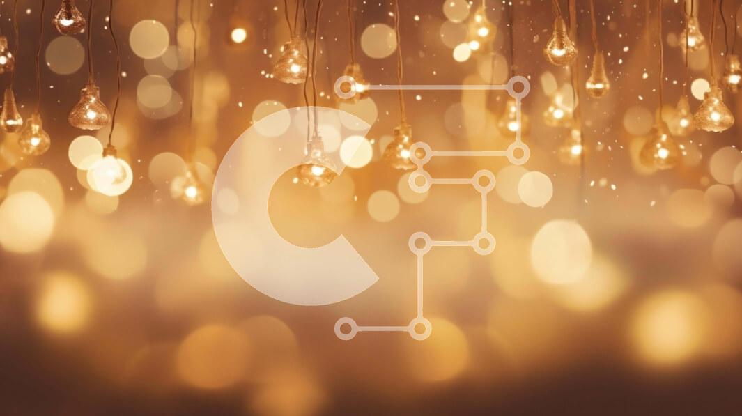 Intra Συλλεκτικό Ξύλινο Παζλ Plywood  4mm - Χρυσό φόντο με κρεμαστά λαμπάκια Σε Ξύλινο Κουτί - Διαστάσεις Puzzle: 10x10 cm – 25 κομμάτια