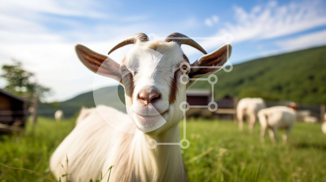 Σετ των 2 Intra Συλλεκτικό Ξύλινο Παζλ Plywood  4mm - Ομάδα κατσικιών και άλλων ζώων σε ένα αγρόκτημα ή ένα κοπάδι Σε Ξύλινο Κουτί - Διαστάσεις: 10x10 cm – 25 κομμάτια