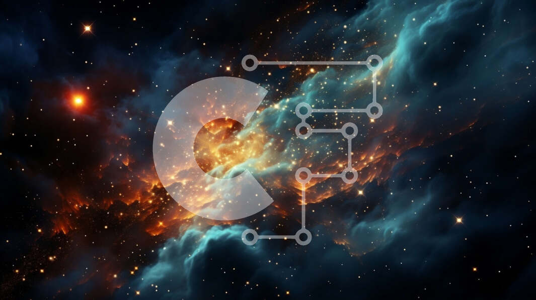 Intra Συλλεκτικό Ξύλινο Παζλ Plywood  4mm - Όμορφη εικόνα ενός πολύχρωμου νεφελώματος στο διάστημα Σε Ξύλινο Κουτί - Διαστάσεις Puzzle: 10x10 cm – 25 κομμάτια