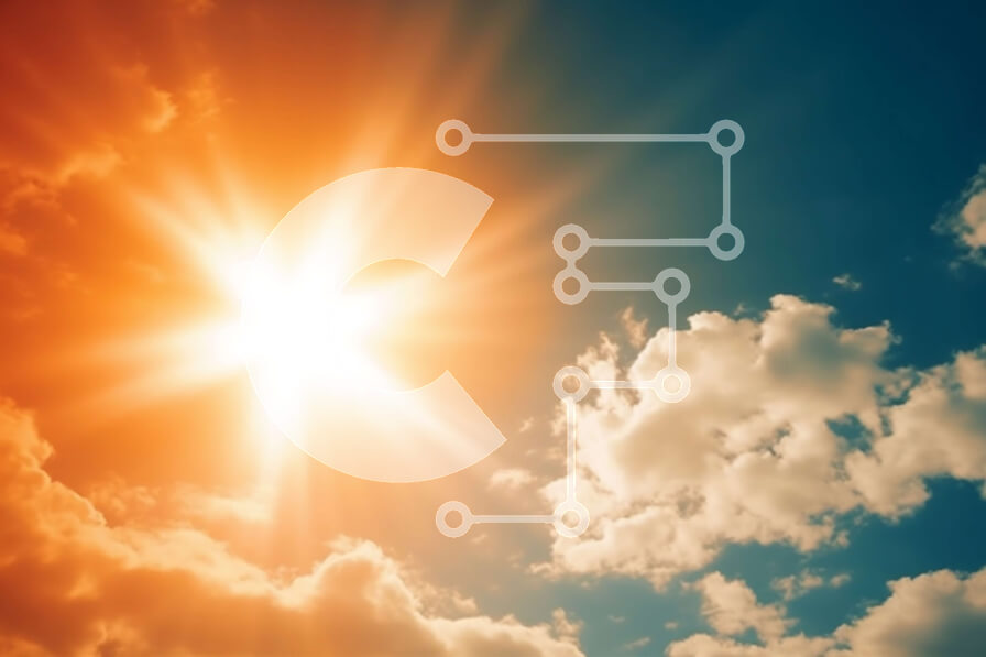 Intra Συλλεκτικό Ξύλινο Παζλ Plywood  4mm - Ζωντανή εικόνα του Ήλιου και των Σύννεφων στο Μπλε Ουρανό Σε Ξύλινο Κουτί - Διαστάσεις: 10x10 cm – 25 κομμάτια