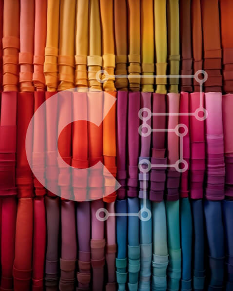 Intra Συλλεκτικό Ξύλινο Παζλ Plywood  4mm - Πολύχρωμο υφασμάτινο ράφι για έργα ραπτικής και χειροτεχνίας Σε Ξύλινο Κουτί - Διαστάσεις Puzzle: 10x10 cm – 25 κομμάτια