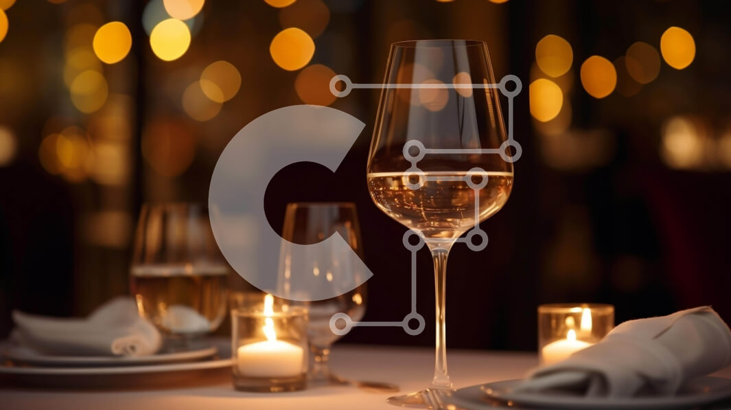 Σετ των 2 Intra Συλλεκτικό Ξύλινο Παζλ Plywood  4mm - Τραπεζαρία με ποτήρια κρασιού και κηροπήγια Σε Ξύλινο Κουτί - Διαστάσεις: 10x10 cm – 25 κομμάτια