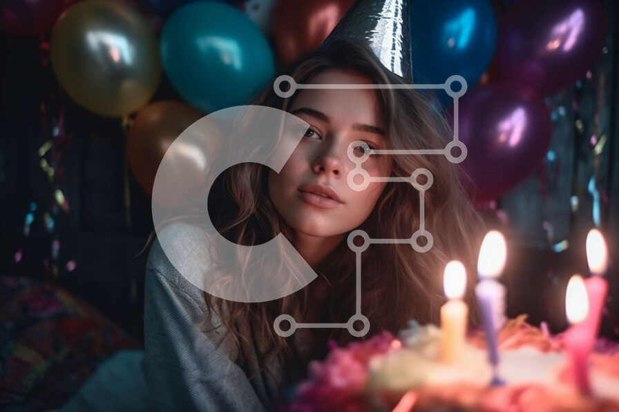 Intra Συλλεκτικό Ξύλινο Παζλ Plywood  4mm - Χρόνια πολλά γιορτή με τούρτα και κεριά Σε Ξύλινο Κουτί - Διαστάσεις Puzzle: 10x10 cm – 25 κομμάτια