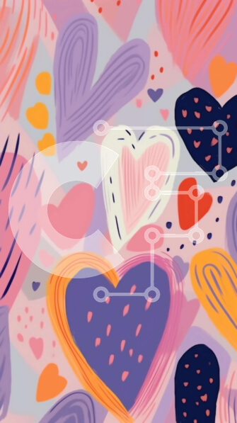 Intra Συλλεκτικό Ξύλινο Παζλ Plywood  4mm - Πολύχρωμο μοτίβο καρδιάς για την ημέρα του Αγίου Βαλεντίνου και ειδικές περιστάσεις Σε Ξύλινο Κουτί - Διαστάσεις Puzzle: 10x10 cm – 25 κομμάτια