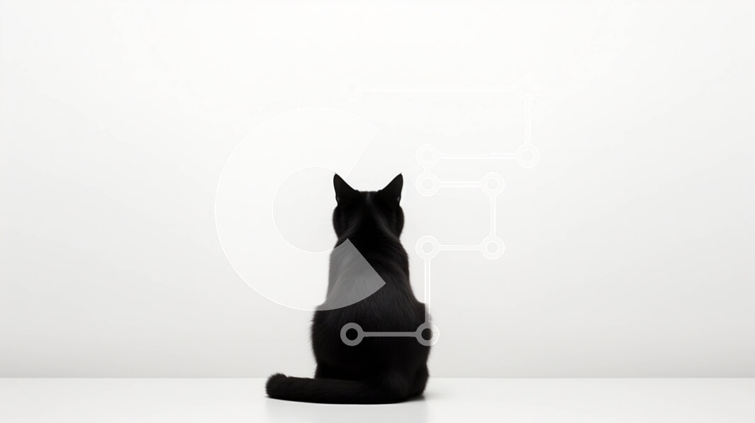 Σετ των 2 Intra Συλλεκτικό Ξύλινο Παζλ Plywood  4mm - Μαύρη γάτα που κάθεται σε λευκή επιφάνεια Σε Ξύλινο Κουτί - Διαστάσεις: 10x10 cm – 25 κομμάτια