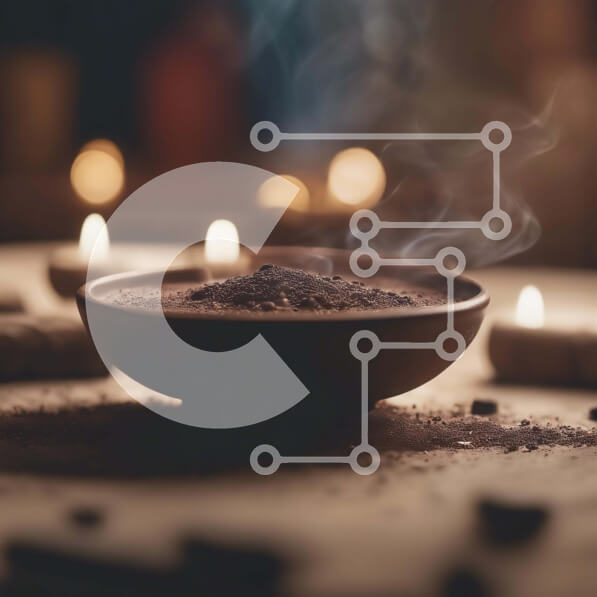 Intra Συλλεκτικό Ξύλινο Παζλ Plywood  4mm - Σκούρα καφέ πούδρα με καπνό και κεριά Σε Ξύλινο Κουτί - Διαστάσεις Puzzle: 10x10 cm – 25 κομμάτια