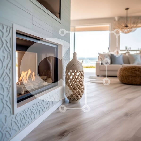 Intra Συλλεκτικό Ξύλινο Παζλ Plywood  4mm - Κομψό και άνετο μοντέρνο σαλόνι με φυσικό φως Σε Ξύλινο Κουτί - Διαστάσεις Puzzle: 10x10 cm – 25 κομμάτια