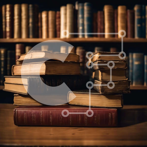 Intra Συλλεκτικό Ξύλινο Παζλ Plywood  4mm - Vintage βιβλία και ράφια σε ένα άνετο περιβάλλον βιβλιοθήκης Σε Ξύλινο Κουτί - Διαστάσεις Puzzle: 10x10 cm – 25 κομμάτια