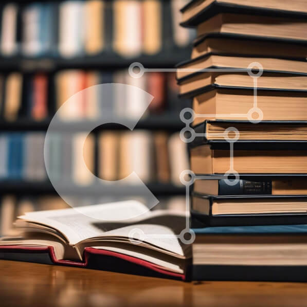 Intra Συλλεκτικό Ξύλινο Παζλ Plywood  4mm - Στοίβα βιβλίων με ανοιχτό βιβλίο στην κορυφή Σε Ξύλινο Κουτί - Διαστάσεις Puzzle: 10x10 cm – 25 κομμάτια