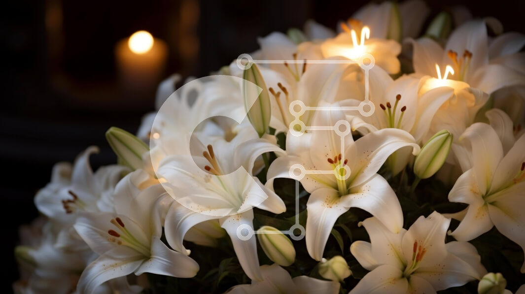 Intra Συλλεκτικό Ξύλινο Παζλ Plywood  4mm - Μπουκέτο λευκά κρίνα με κεριά Σε Ξύλινο Κουτί - Διαστάσεις Puzzle: 10x10 cm – 25 κομμάτια