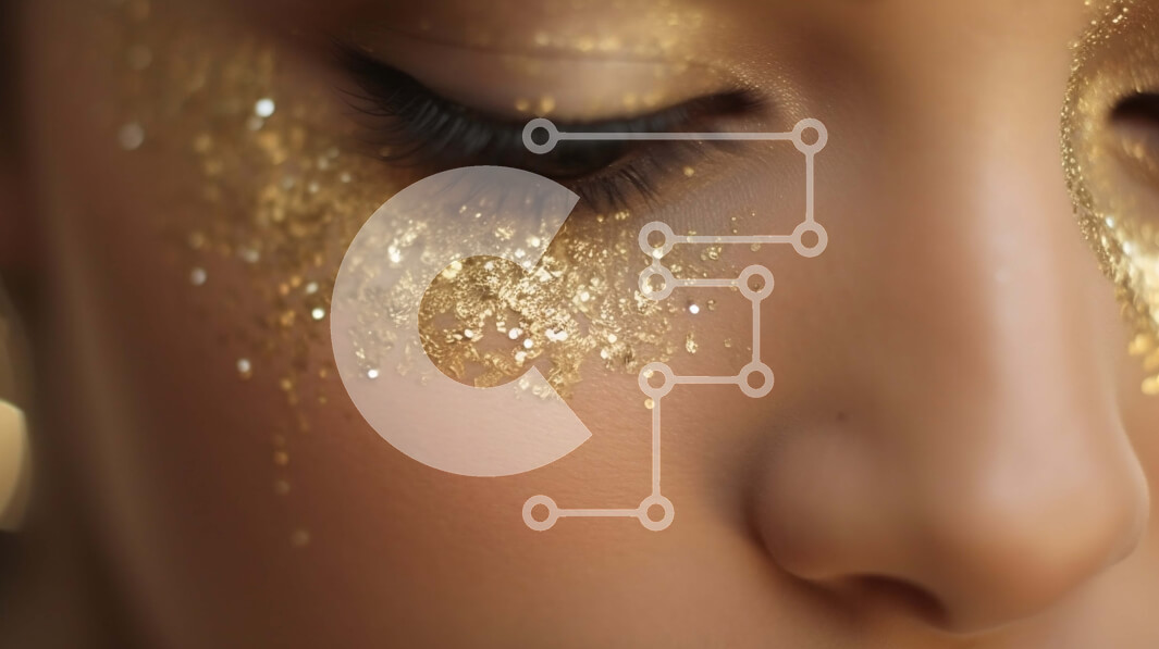 Σετ των 2 Intra Συλλεκτικό Ξύλινο Παζλ Plywood  4mm - Εκπληκτικό χρυσό γκλίτερ μακιγιάζ Σε Ξύλινο Κουτί - Διαστάσεις: 10x10 cm – 25 κομμάτια