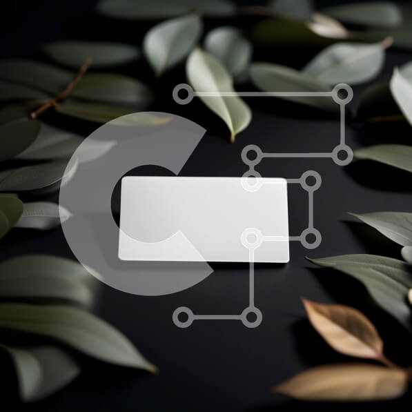 Intra Συλλεκτικό Ξύλινο Παζλ Plywood  4mm - Επαγγελματική επαγγελματική κάρτα σε φυσικό φόντο Σε Ξύλινο Κουτί - Διαστάσεις Puzzle: 10x10 cm – 25 κομμάτια