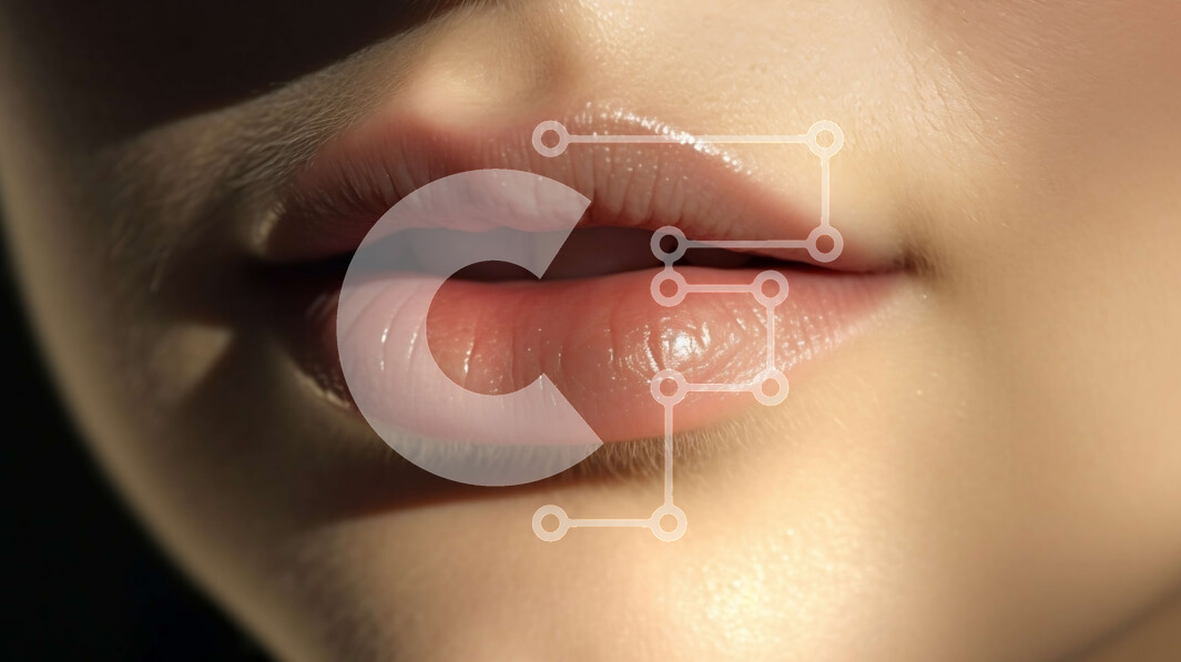 Intra Συλλεκτικό Ξύλινο Παζλ Plywood  4mm - Όμορφη κινηματογράφηση σε πρώτο πλάνο των χειλιών μιας γυναίκας με ροζ κραγιόν Σε Ξύλινο Κουτί - Διαστάσεις Puzzle: 10x10 cm – 25 κομμάτια