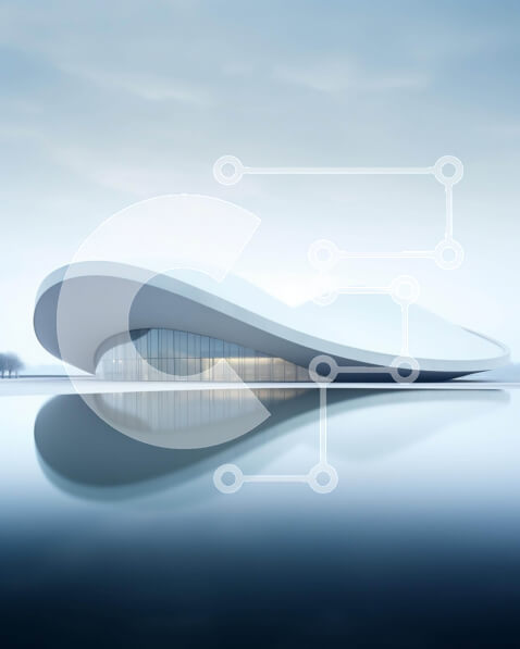 Intra Συλλεκτικό Ξύλινο Παζλ Plywood  4mm - Βυθισμένο λευκό κτίριο στο νερό Σε Ξύλινο Κουτί - Διαστάσεις Puzzle: 10x10 cm – 25 κομμάτια