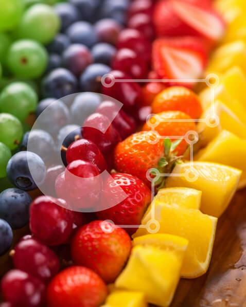 Σετ των 2 Intra Συλλεκτικό Ξύλινο Παζλ Plywood  4mm - Πολύχρωμη ποικιλία φρούτων με βατόμουρα, φράουλες και σμέουρα Σε Ξύλινο Κουτί - Διαστάσεις: 10x10 cm – 25 κομμάτια