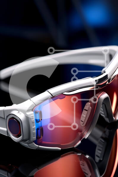 Intra Συλλεκτικό Ξύλινο Παζλ Plywood  4mm - Γυαλιά από μέταλλο και γυαλί σε μαύρο φόντο Σε Ξύλινο Κουτί - Διαστάσεις Puzzle: 10x10 cm – 25 κομμάτια