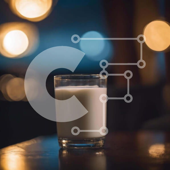 Σετ των 2 Intra Συλλεκτικό Ξύλινο Παζλ Plywood  4mm - Ποτήρι γάλα στο τραπέζι Σε Ξύλινο Κουτί - Διαστάσεις: 10x10 cm – 25 κομμάτια