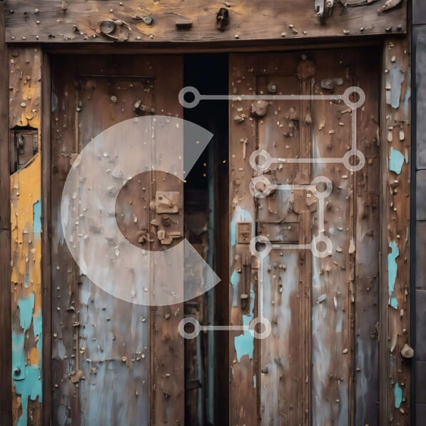 Intra Συλλεκτικό Ξύλινο Παζλ Plywood  4mm - Παλιές ξύλινες πόρτες εγκαταλελειμμένου κτηρίου Σε Ξύλινο Κουτί - Διαστάσεις Puzzle: 10x10 cm – 25 κομμάτια