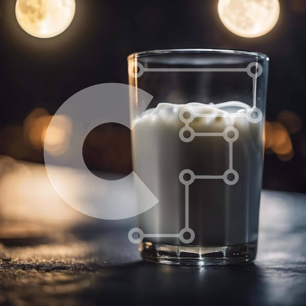 Σετ των 2 Intra Συλλεκτικό Ξύλινο Παζλ Plywood  4mm - Ποτήρι γάλα με σεληνόφως Σε Ξύλινο Κουτί - Διαστάσεις: 10x10 cm – 25 κομμάτια