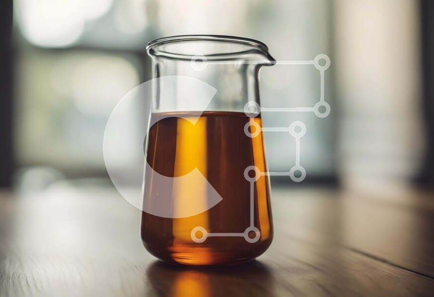 Σετ των 2 Intra Συλλεκτικό Ξύλινο Παζλ Plywood  4mm - Γυάλινη στάμνα με καφέ υγρό σε ξύλινο τραπέζι Σε Ξύλινο Κουτί - Διαστάσεις: 10x10 cm – 25 κομμάτια