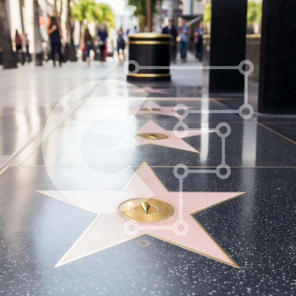 Intra Συλλεκτικό Ξύλινο Παζλ Plywood  4mm - Πεζοδρόμιο με αστέρια και ανθρώπους που περπατούν Σε Ξύλινο Κουτί - Διαστάσεις Puzzle: 10x10 cm – 25 κομμάτια