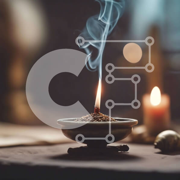 Intra Συλλεκτικό Ξύλινο Παζλ Plywood  4mm - Θυμίαμα για τελετουργία ή τελετή Σε Ξύλινο Κουτί - Διαστάσεις Puzzle: 10x10 cm – 25 κομμάτια