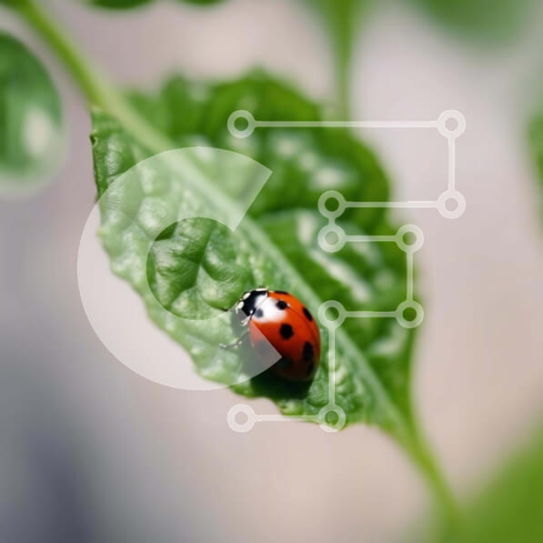 Intra Συλλεκτικό Ξύλινο Παζλ Plywood  4mm - Πασχαλίτσα στα πράσινα φύλλα Σε Ξύλινο Κουτί - Διαστάσεις: 10x10 cm – 25 κομμάτια