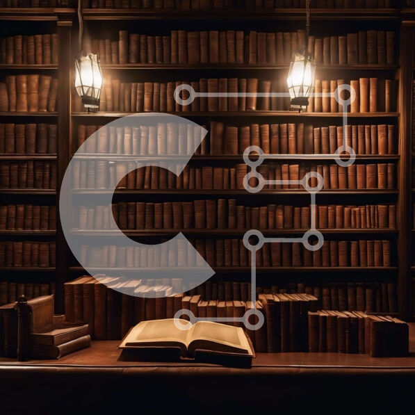 Intra Συλλεκτικό Ξύλινο Παζλ Plywood  4mm - Άνετη βιβλιοθήκη με ανοιχτό βιβλίο σε ξύλινο τραπέζι Σε Ξύλινο Κουτί - Διαστάσεις Puzzle: 10x10 cm – 25 κομμάτια