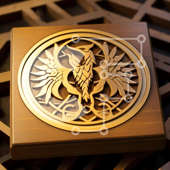 Intra Συλλεκτικό Ξύλινο Παζλ Plywood  4mm - Ξύλινο κουτί με περίτεχνα σκαλιστό σχέδιο πουλιών σε μεταλλικά πλέγματα Σε Ξύλινο Κουτί - Διαστάσεις: 10x10 cm – 25 κομμάτια