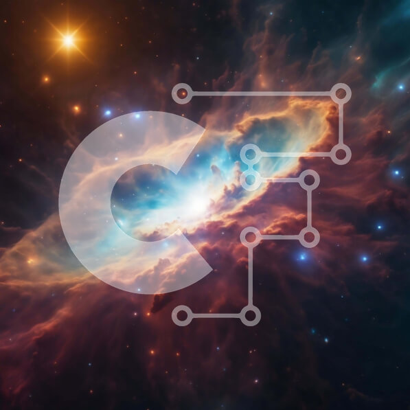 Intra Συλλεκτικό Ξύλινο Παζλ Plywood  4mm - Σπειροειδής γαλαξίας M87 στον νυχτερινό ουρανό με αστέρια και νεφελώματα Σε Ξύλινο Κουτί - Διαστάσεις Puzzle: 10x10 cm – 25 κομμάτια