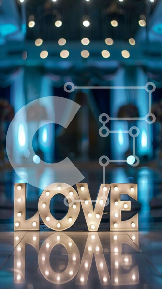 Intra Συλλεκτικό Ξύλινο Παζλ Plywood  4mm - Φωτιζόμενο γράμμα L σε ρομαντικό περιβάλλον Σε Ξύλινο Κουτί - Διαστάσεις Puzzle: 10x10 cm – 25 κομμάτια