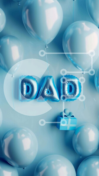 Intra Συλλεκτικό Ξύλινο Παζλ Plywood  4mm - Μπαλόνια και δώρα για τη γιορτή του πατέρα Σε Ξύλινο Κουτί - Διαστάσεις: 10x10 cm – 25 κομμάτια