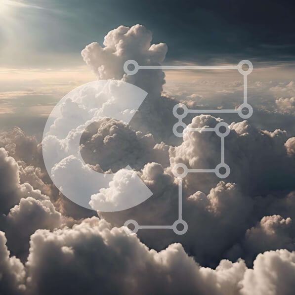 Intra Συλλεκτικό Ξύλινο Παζλ Plywood  4mm - Αεροφωτογραφία των λευκών σύννεφων στον ουρανό Σε Ξύλινο Κουτί - Διαστάσεις Puzzle: 10x10 cm – 25 κομμάτια