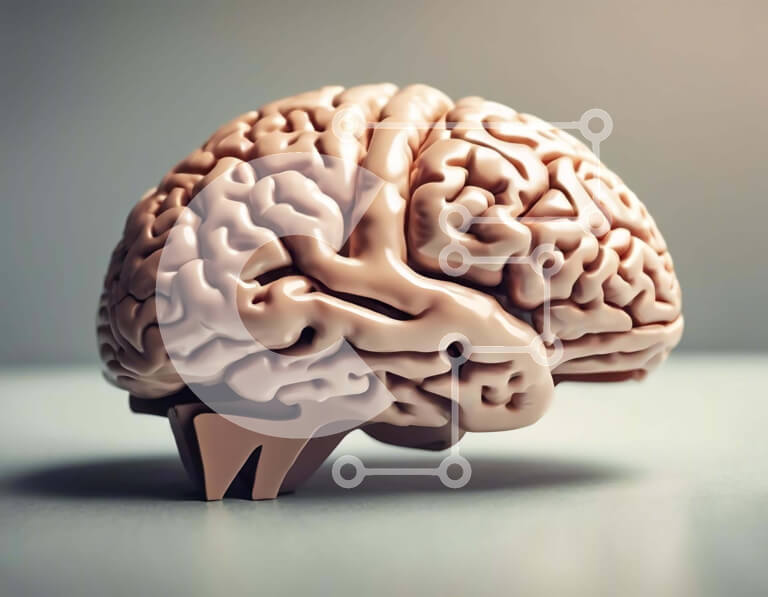 Intra Συλλεκτικό Ξύλινο Παζλ Plywood  4mm - Μοντέλο του ανθρώπινου εγκεφάλου για τη μελέτη της δομής και της λειτουργίας Σε Ξύλινο Κουτί - Διαστάσεις Puzzle: 10x10 cm – 25 κομμάτια