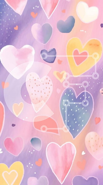 Intra Συλλεκτικό Ξύλινο Παζλ Plywood  4mm - Μοτίβο φόντου πολύχρωμη καρδιά Σε Ξύλινο Κουτί - Διαστάσεις Puzzle: 10x10 cm – 25 κομμάτια