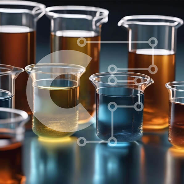 Intra Συλλεκτικό Ξύλινο Παζλ Plywood  4mm - Πολύχρωμα ποτήρια και δοκιμαστικοί σωλήνες για πειράματα Σε Ξύλινο Κουτί - Διαστάσεις Puzzle: 10x10 cm – 25 κομμάτια