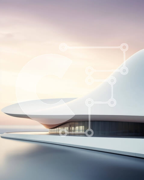 Intra Συλλεκτικό Ξύλινο Παζλ Plywood  4mm - Κτίριο σε σχήμα χταποδιού πάνω στο νερό Σε Ξύλινο Κουτί - Διαστάσεις Puzzle: 10x10 cm – 25 κομμάτια