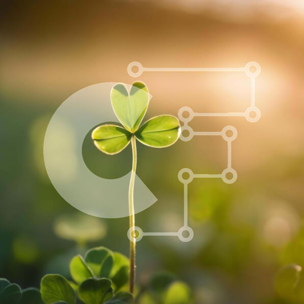 Intra Συλλεκτικό Ξύλινο Παζλ Plywood  4mm - Μονόφυλλο τριφυλλιού σε ανοιχτό πεδίο Σε Ξύλινο Κουτί - Διαστάσεις: 10x10 cm – 25 κομμάτια